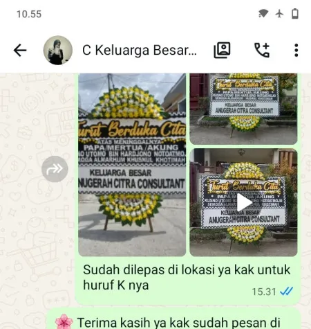 Pengiriman Papan Bunga Duka Balongan
